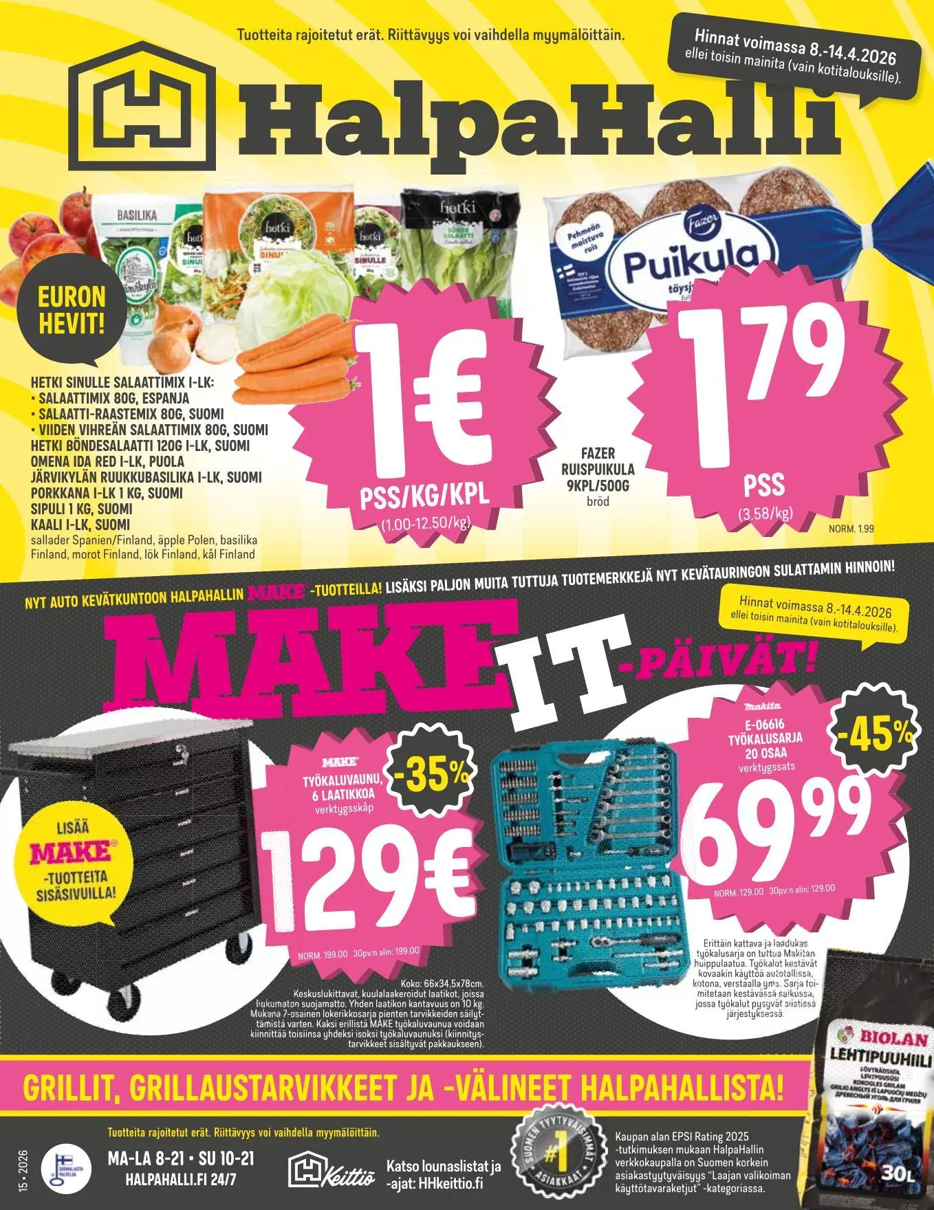 Halpahalli tarjouslehti