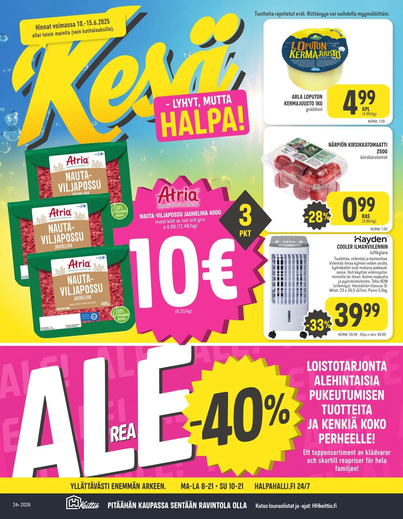 Halpahalli tarjouslehti