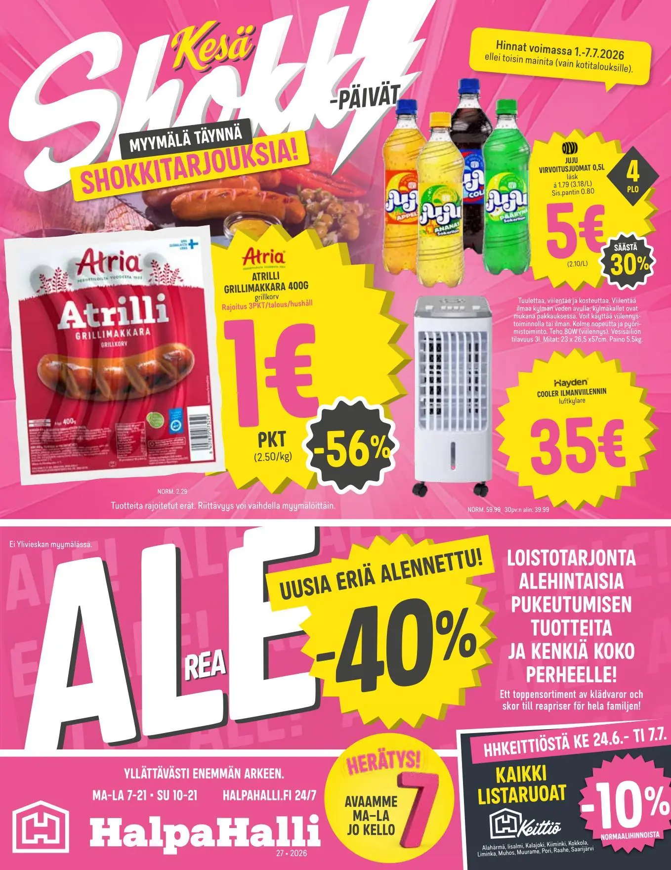 Halpahalli tarjouslehti