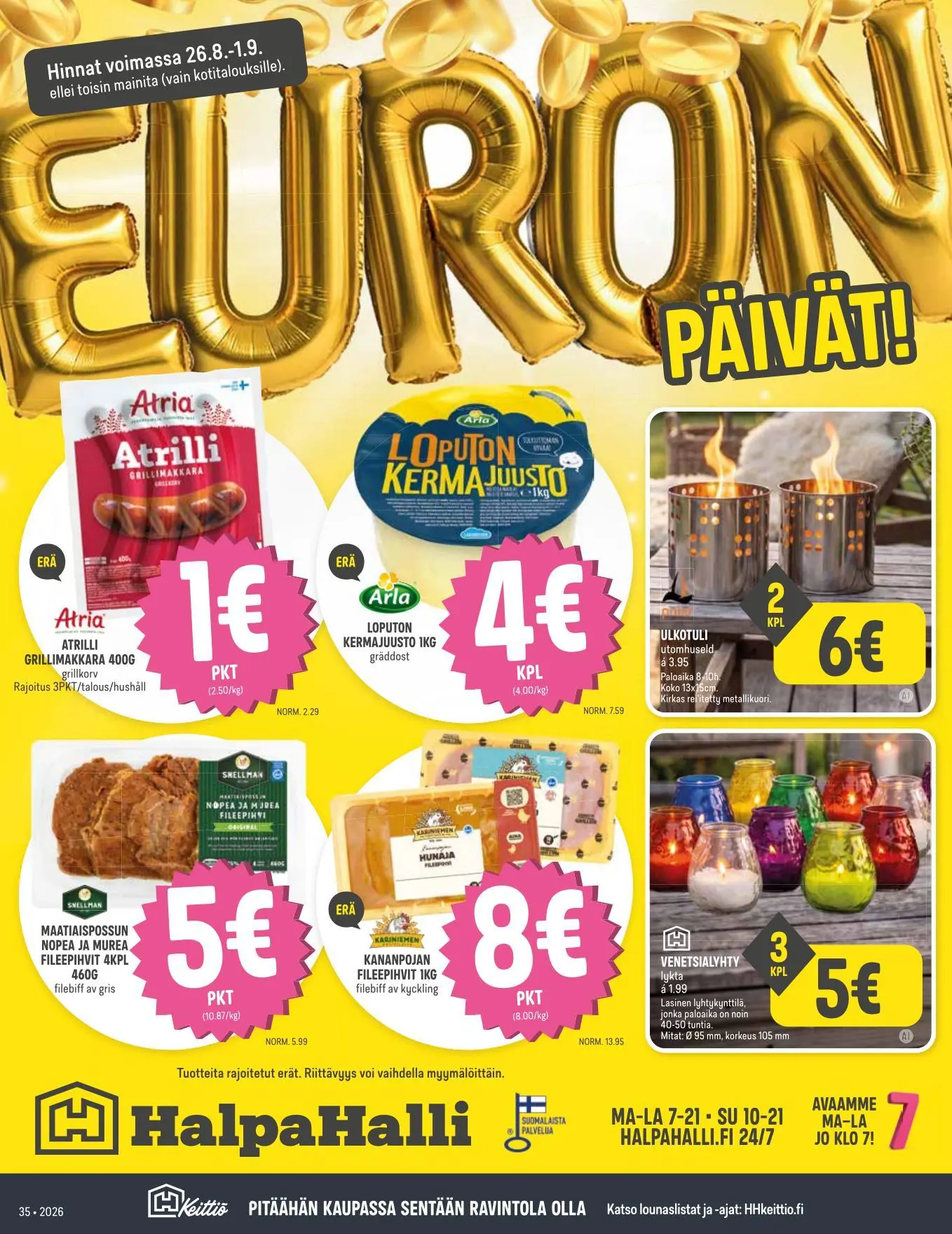 Halpahalli tarjouslehti