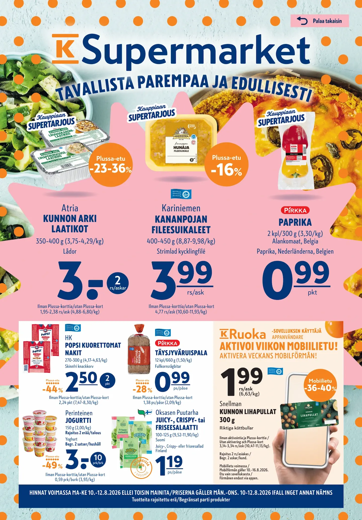 K-Supermarket tarjouslehti